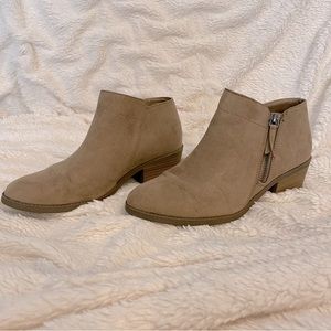 Womens Tan Booties